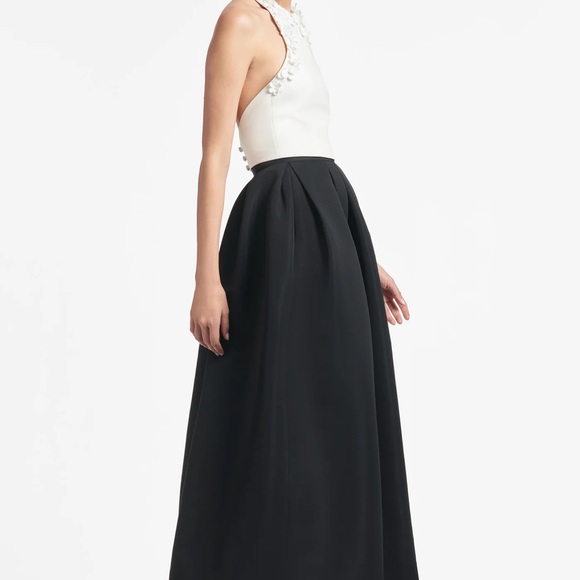 Sachin & Babi Dominique Gown - Ivory/Black size 12 - NEW WITH TAGS - Picture 3 of 4